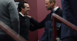 Prince William had words for Aston Villa head coach Unai Emery before their impressive Europa League comeback