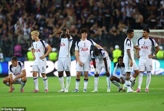 From the carefree glamour of the UEFA Super Cup in August to the stomach-churning tension of Sunday's desperate need for one more point, the 39th of Spurs' woeful league campaign