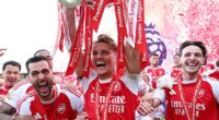 A coronation at the Palace! Arsenal lift the Premier League trophy after ending 22-year wait to be football's Kings of England - and now Europe's up next...