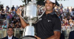 Aaron Rai WINS the PGA Championship: Wolverhampton-born outsider stuns golf's heavyweights to take home £2.76m jackpot and become first Englishman to win trophy in 107 YEARS