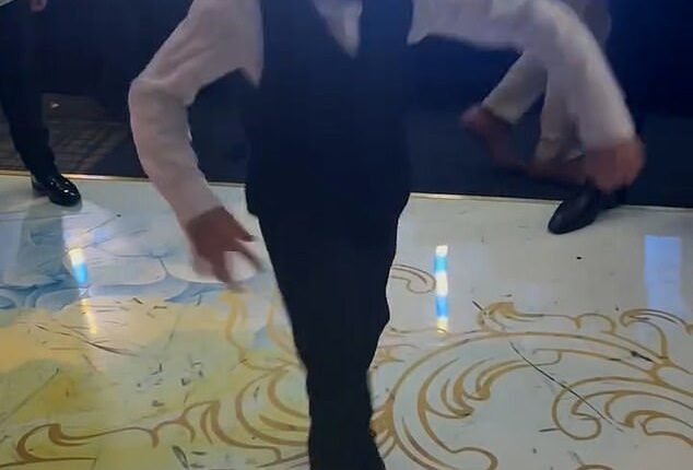 Adonis Fury showed off his moves as he took over the dance floor at his sister's wedding to Noah Price on Saturday evening