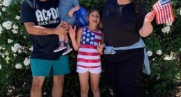 Jacqueline and Anni Centeno with their two children before Anni's transition. Jacqueline was completely shocked when her husband, then called Andrew, came out as transgender after ten years of marriage