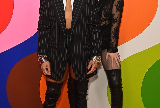 Alex Scott and her girlfriend Jess Glynne put on a loved-up display at a Brit Awards afterparty on Saturday night