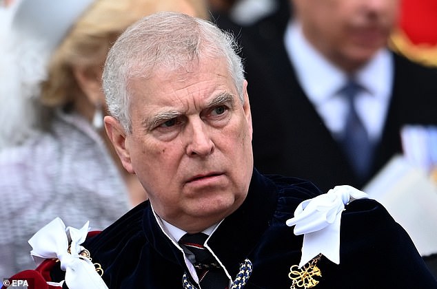 Alex Jenkinson, 39, has been charged with two counts of harassment after an incident in Wolferton, near Andrew Mountbatten-Windsor’s (pictured) home, Norfolk Police said