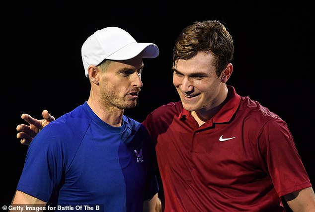 Andy Murray (left) and Jack Draper (right) are pictured together while playing in 2022