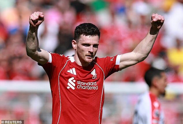Andy Robertson will end his glittering career at Liverpool on Sunday ahead of a free transfer