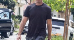 Armie Hammer looked vastly different from his Hollywood leading man heyday as he debuted a new look on an extremely rare public outing this week