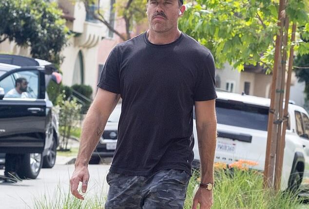 Armie Hammer looked vastly different from his Hollywood leading man heyday as he debuted a new look on an extremely rare public outing this week