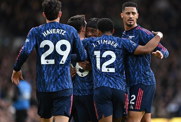 Jurrien Timber and Kai Havertz remained sidelined for Arsenal's clash with Fulham