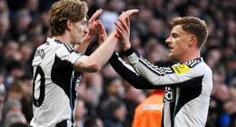 Newcastle star Harvey Barnes, right, is among the players on Aston Villa’s transfer shortlist