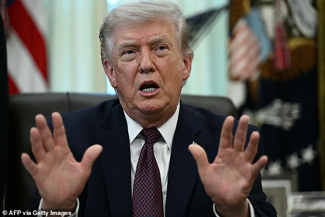 President Donald Trump told reporters in the Oval Office Tuesday that he planned to travel to the Supreme Court Wednesday morning to listen to oral arguments in the birthright citizenship case