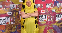This TV favourite decide to ditch the traditional suit and hit the BRIT Awards 2024 red carpet dressed as a giraffe at London's O2 on Saturday evening