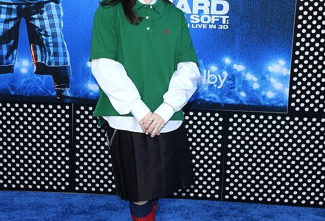 Billie Eilish rocked her signature quirky style at the Los Angeles premiere of her 3D concert film Hit Me Hard and Soft: The Tour on Wednesday