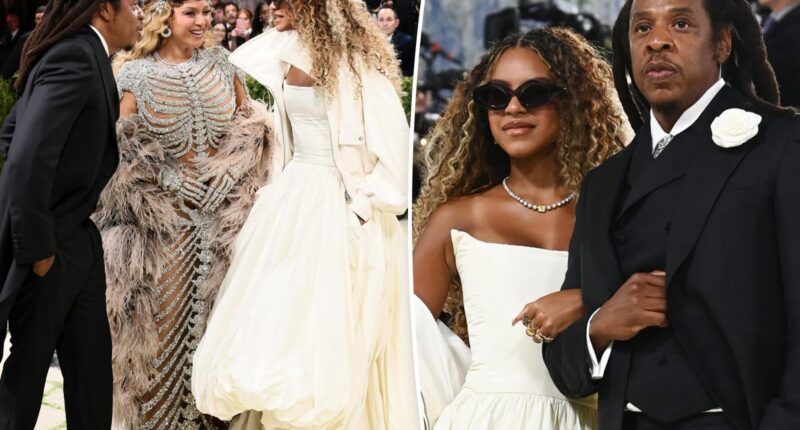Blue Ivy ignores requests to remove sunglasses at Met Gala