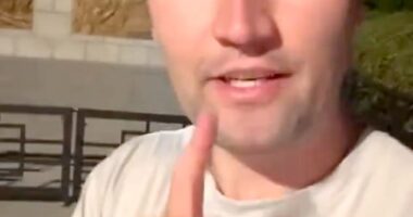 Charlie Kirk, Turning Point USA founder, speaking to fans on his TikTok account on September 4 last year, just days before his assassination