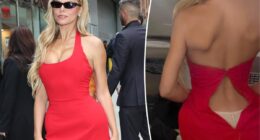 Brooks Nader had wardrobe malfunction minutes before 'Baywatch' reboot red carpet