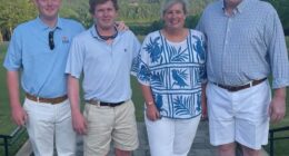 The Murdaugh family were a legal dynasty in South Carolina whose lives were torn apart following patriarch Alex's conviction for murdering his wife Maggie and son Paul. From left, Buster, Paul, Maggie and Alex