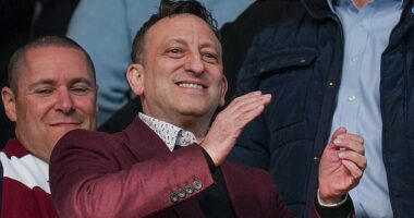 Tony Bloom savours Hearts' 2-1 victory over Rangers at Tynecastle on Monday