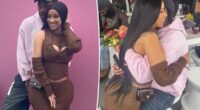 Cardi B and Stefon Diggs pack on PDA at Mother's Day event