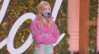 Sophie Powers, a 20-year-old singer and fashion designer from Toronto, took to the stage in a pastel pink jacket and green pants that had hearts with her initials SP in the middle.