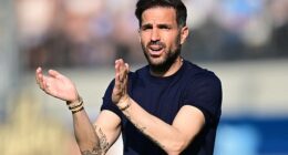 Cesc Fabregas has said he will manage in the Premier League in the future, but insisted he is in no rush to leave Como