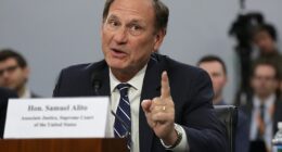 Justice Samuel Alito testifies about the court's budget during a hearing of the House Appropriations Committee's Financial Services and General Government Subcommittee March 7, 2019 in Washington, DC