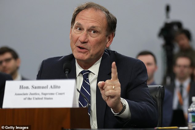 Justice Samuel Alito testifies about the court's budget during a hearing of the House Appropriations Committee's Financial Services and General Government Subcommittee March 7, 2019 in Washington, DC