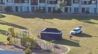 Police are hunting a gang of machete-wielding intruders who abducted a man from his home and murdered him, before dumping his body near a children's playground