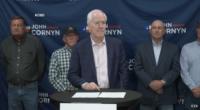 Sen. John Cornyn, R-Texas, on the campaign trail hours after President Trump endorsed his Republican challenger, Texas Attorney General Ken Paxton.