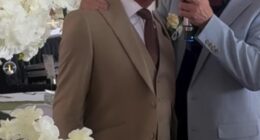 Coronation Street star Michael Le Vell got the party started at his wedding as he sang to bride Louise Gibbons during their special day on Saturday