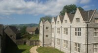 A couple from London have transformed their £750,000 home from a rundown Tudor mansion into a stunning B&B (pictured after renovations)