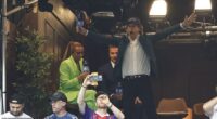 Lifelong Arsenal fan Mick Jagger celebrated the teams early lead as they take on Paris Saint-Germain at Champions League final in Hungary on Saturday
