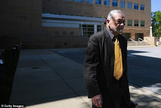 David Morens leaves the U.S. District Court following his arraignment on felony charges alleging he concealed communications related to virus research from Freedom of Information Act requests May 8, 2026 in Greenbelt, Maryland