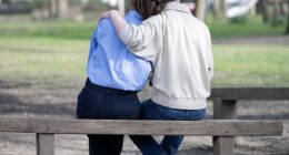 Dylan* was taken from his mum Erin*, both pictured from the back to retain anonymity, aged nine by the family court, along with his then 12-year-old sister