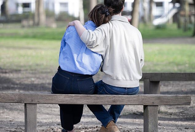Dylan* was taken from his mum Erin*, both pictured from the back to retain anonymity, aged nine by the family court, along with his then 12-year-old sister