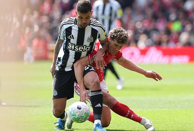 Nottingham Forest and Newcastle played out a 1-1 draw on Sunday at the City Ground