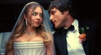 Jacob Elordi called the excruciating execution of his Euphoria character Nate Jacobs - of being buried alive and snake-bitten - 'a cool way to go' following Sunday's broadcast of the popular HBO drama; Pictured with co-star Sydney Sweeney