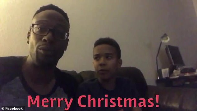 Ross and his son Nigel are seen here in a video he shared to his Facebook just hours before killing his son