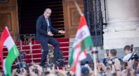 Orthopaedic surgeon Zsolt Hegedus erupted into a frenzy of air guitar, high kicks and wild arm-waving