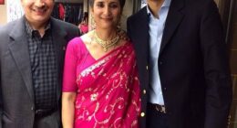Chirayu Rana (above, with his parents) accused Lorna Hajdini in a lawsuit of forcing him to engage in non-consensual and humiliating sex acts while working together at JPMorgan