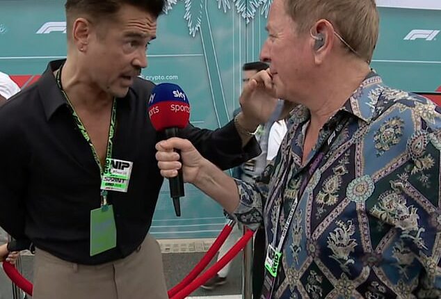 Formula One fans were sent into a frenzy by Colin Farrell's hilarious grid walk interview, as they called for the star to appear in a movie about the races