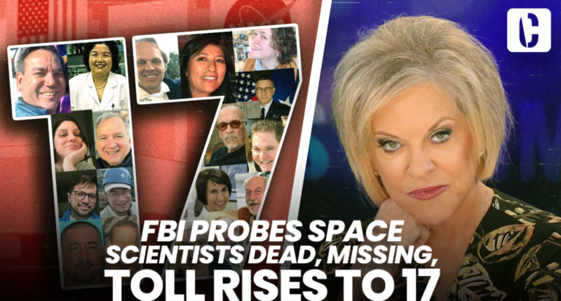 FBI PROBES SPACE SCIENTISTS DEAD, MISSING, TOLL RISES TO 17