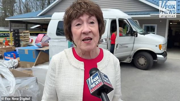 Collins was asked if her counterpart was too far to left, and as the interviewer quizzed her she could be seen shaking on the spot