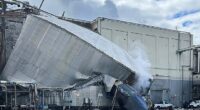 A chemical tank imploded on Tuesday morning at the Nippon Dynawave Packaging facility in Longview, Washington