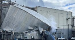 A chemical tank imploded on Tuesday morning at the Nippon Dynawave Packaging facility in Longview, Washington