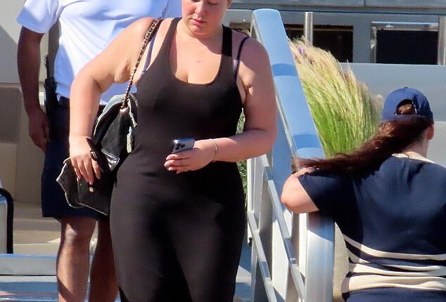 Newlywed Francesca Packer looked focused on Tuesday as she enjoyed time with her mother Gretel Packer in Mallorca following her recent wedding to businessman Robert Bates
