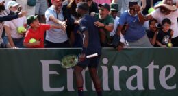 Frances Tiafoe offers reward for return of racket stolen during wild French Open celebrations