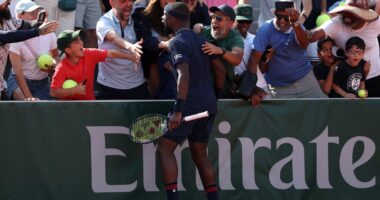Frances Tiafoe offers reward for return of racket stolen during wild French Open celebrations