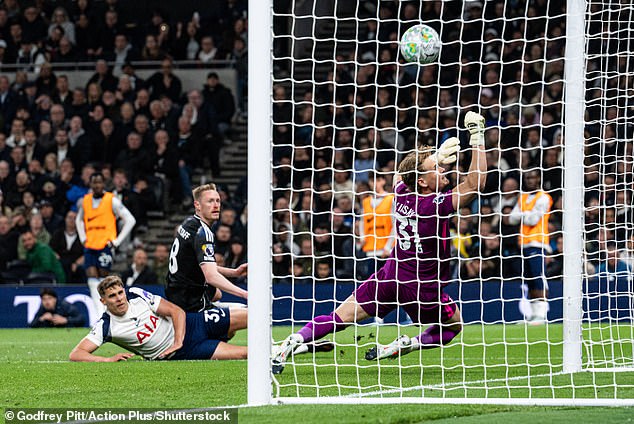 Antonin Kinsky made a wonderful reaction save to deny Sean Longstaff who had burst clear