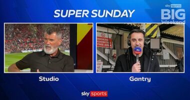 Roy Keane and Gary Neville went head-to-head when debating Michael Carrick's future